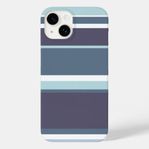 Funda Para iPhone 14 De Case-Mate Rayas grises azules
