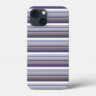 Funda Para iPhone 13 Mini Rayas grises azules modernas lindas