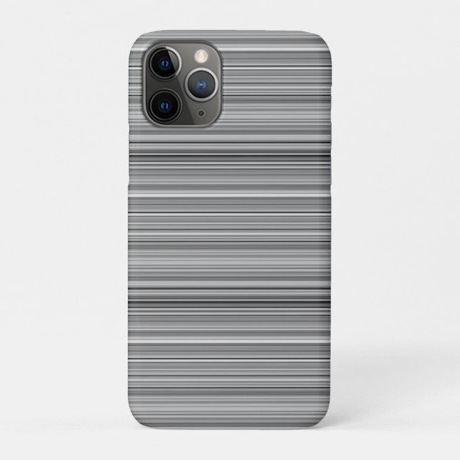Funda De Case-Mate Para iPhone Rayas grises lindas (Reverso)