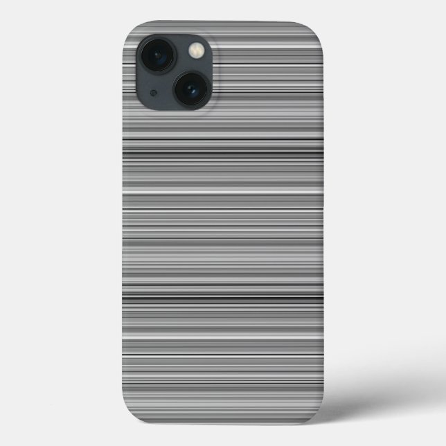 Funda De Case-Mate Para iPhone Rayas grises lindas (Reverso)