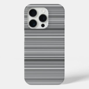 Funda Para iPhone 15 Pro Rayas grises lindas