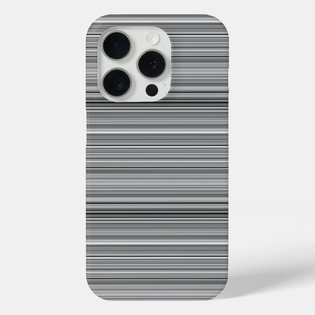 Funda De Case-Mate Para iPhone Rayas grises lindas (Reverso )