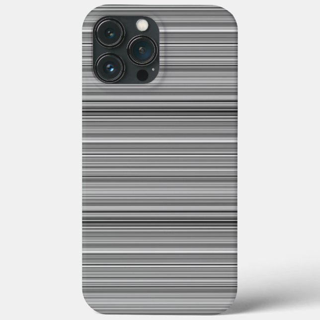 Funda De Case-Mate Para iPhone Rayas grises lindas (Reverso )
