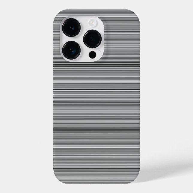 Funda De Case-Mate Para iPhone Rayas grises lindas (Reverso )