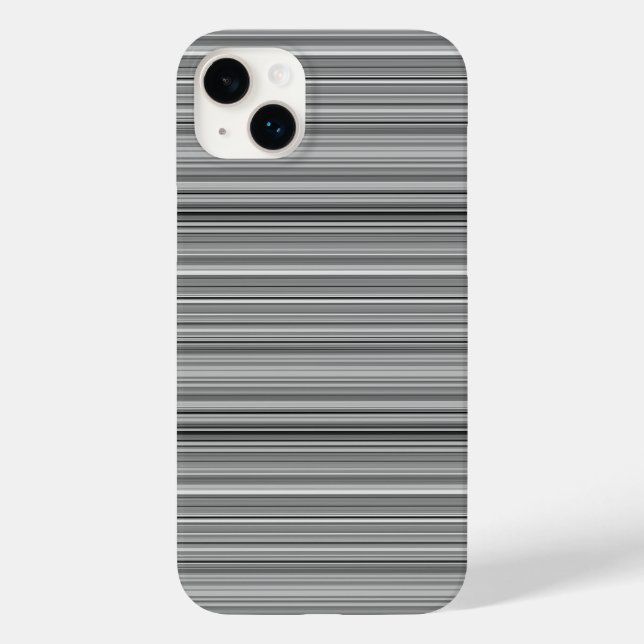 Funda De Case-Mate Para iPhone Rayas grises lindas (Reverso )