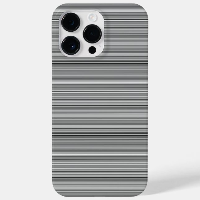 Funda De Case-Mate Para iPhone Rayas grises lindas (Reverso)