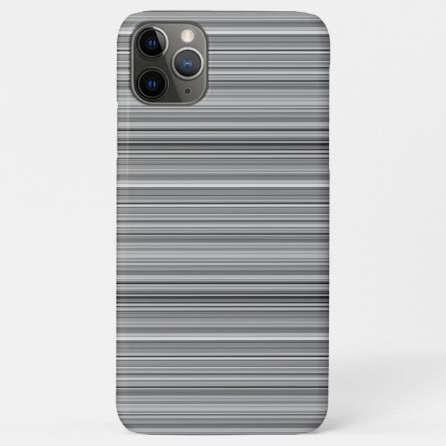 Funda De Case-Mate Para iPhone Rayas grises lindas (Reverso)