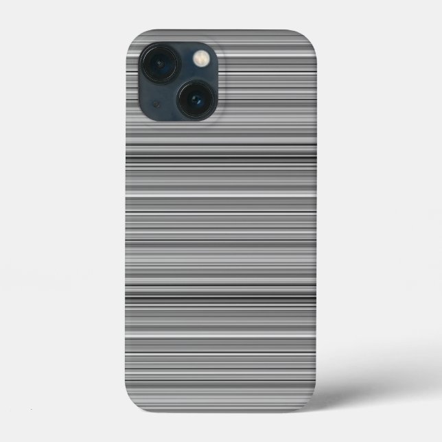 Funda De Case-Mate Para iPhone Rayas grises lindas (Reverso )