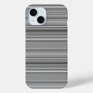 Funda Para iPhone 15 Rayas grises lindas