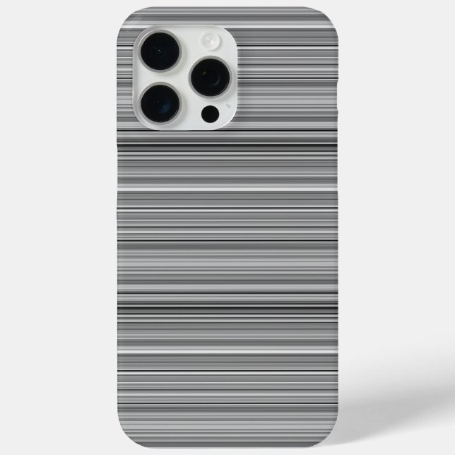 Funda De Case-Mate Para iPhone Rayas grises lindas (Reverso )