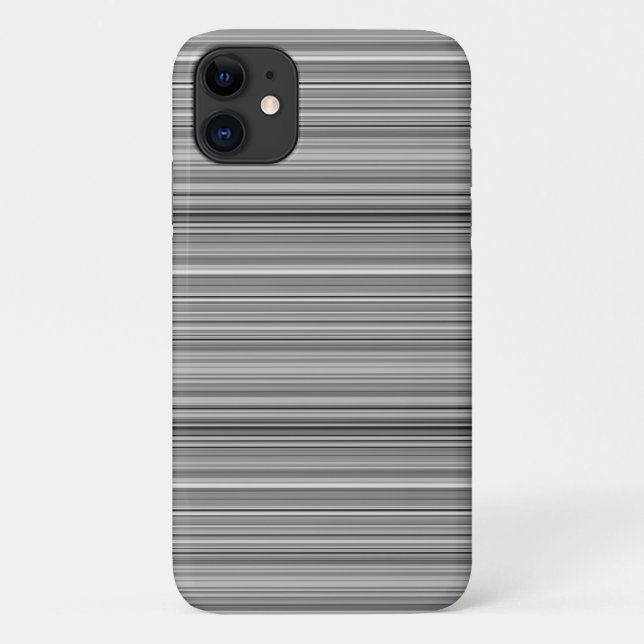 Funda De Case-Mate Para iPhone Rayas grises lindas (Reverso)