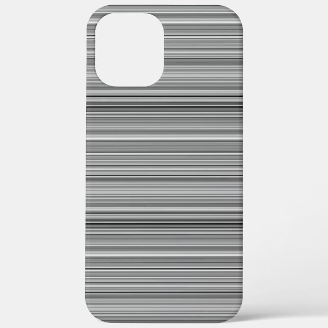 Funda De Case-Mate Para iPhone Rayas grises lindas (Reverso )