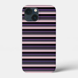 Funda Para iPhone 13 Mini Rayas grises negras vintage lindas