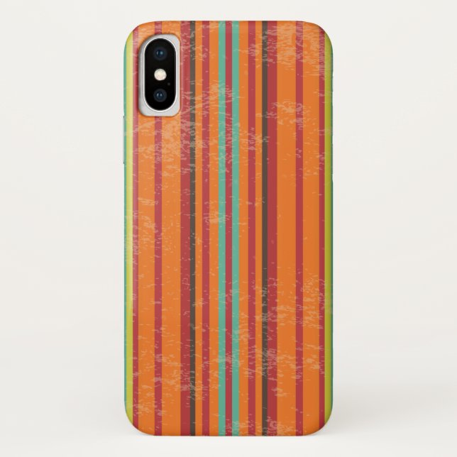 Funda De Case-Mate Para iPhone Rayas Grunge (Reverso)