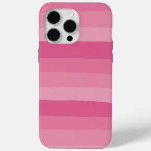 Funda Para iPhone 15 Pro Max Rayas Irregulares - Rosa