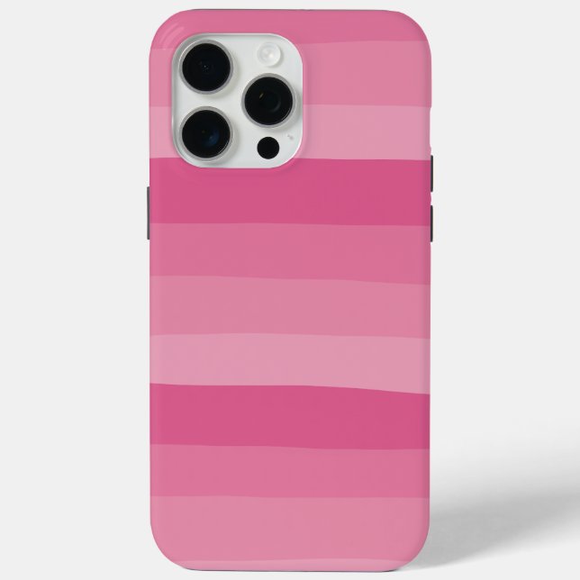 Funda De Case-Mate Para iPhone Rayas Irregulares - Rosa (Reverso )