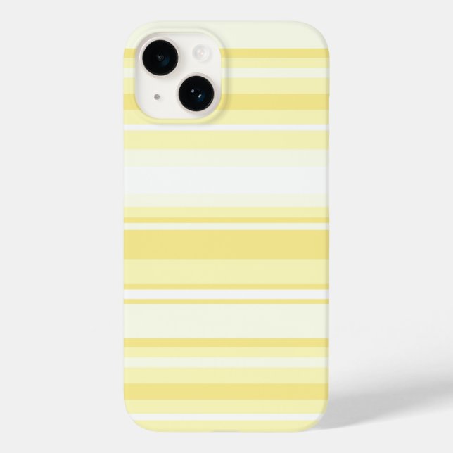 Funda De Case-Mate Para iPhone Rayas limoneras (Reverso )