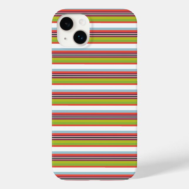 Funda De Case-Mate Para iPhone Rayas mágicas coloridas (Reverso )