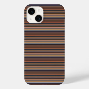 Funda Para iPhone 14 De Case-Mate Rayas marrones azules lindas