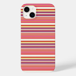 Funda Para iPhone 14 Plus De Case-Mate Rayas marrones rosadas lindas