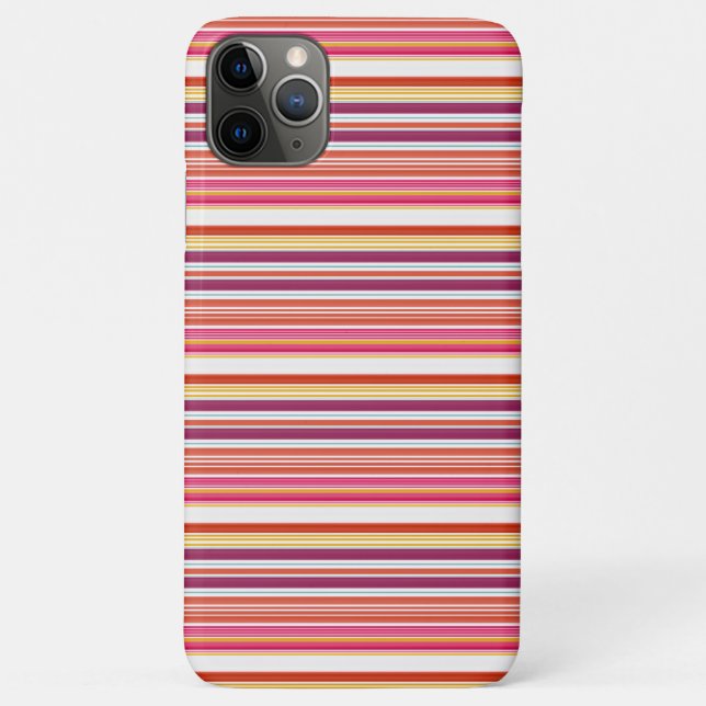 Funda De Case-Mate Para iPhone Rayas marrones rosadas lindas (Reverso)
