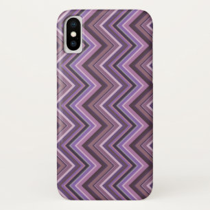 Funda Para iPhone X Rayas Mauve zigzag