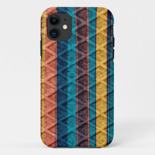 Funda Para iPhone 11 Rayas metalizado oxidantes de diamante retro