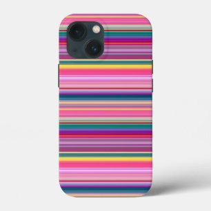 Funda Para iPhone 13 Mini Rayas multicolores retro