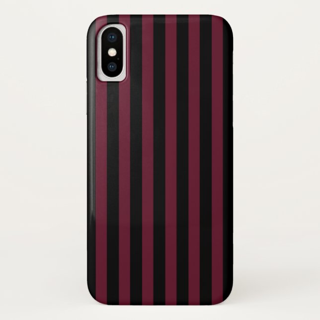 Funda De Case-Mate Para iPhone Rayas negras (Reverso)