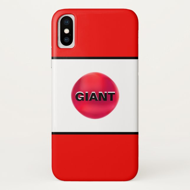 Funda De Case-Mate Para iPhone Rayas Negras Rojas Blancas (Reverso)