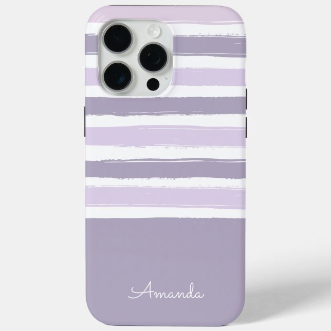 Funda De Case-Mate Para iPhone Rayas Pastel (Reverso )