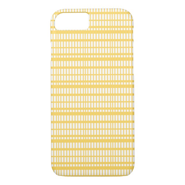 Funda De Case-Mate Para iPhone Rayas patrón amarillo (Reverso)