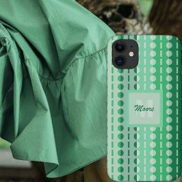 Funda Para iPhone 11 Rayas pleto - Ombre verde claro a oscuro