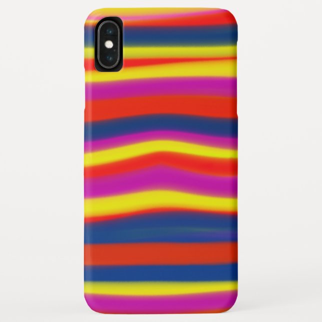 Funda De Case-Mate Para iPhone Rayas Resumen Arte #10 (Reverso)