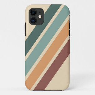 Funda Para iPhone 11 Rayas retro 70 Vintage
