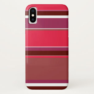 Funda Para iPhone X Rayas rojas