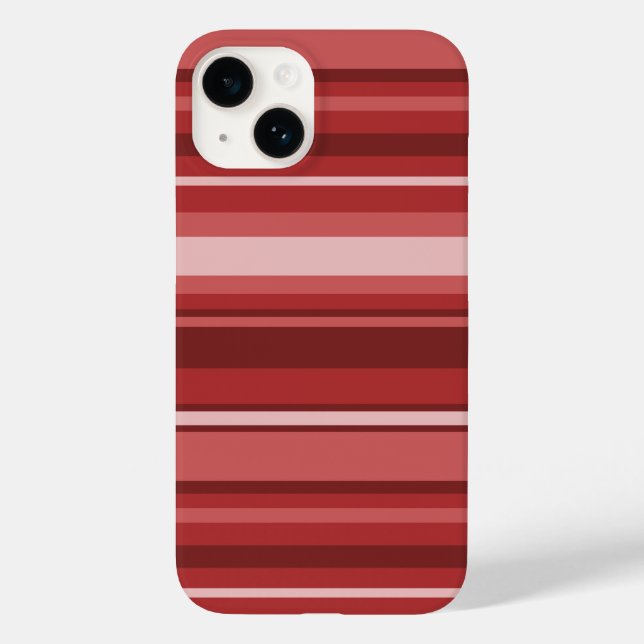 Funda De Case-Mate Para iPhone Rayas rojas (Reverso )