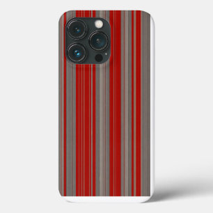 Funda Para iPhone 13 Pro rayas rojas y marrones