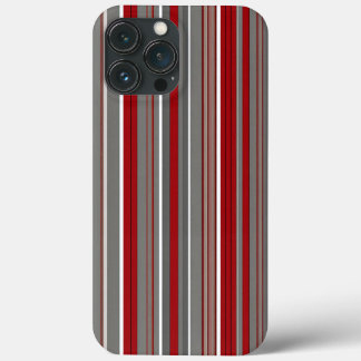 Funda Para iPhone 13 Pro Max rayas rojas y marrones