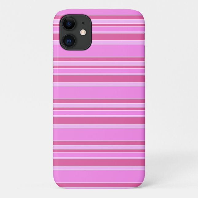 Funda De Case-Mate Para iPhone Rayas rosadas (Reverso)