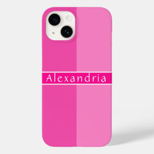 Funda Para iPhone 14 De Case-Mate Rayas rosadas calientes personalizadas