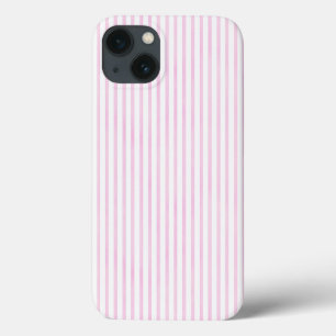 Funda Para iPhone 13 Rayas rosadas de la acuarela del fondo