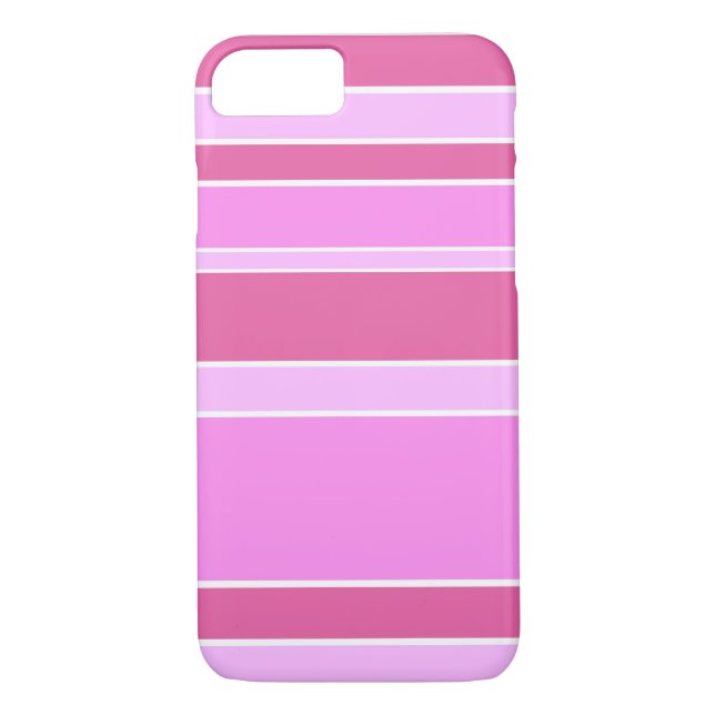 Funda De Case-Mate Para iPhone Rayas rosas (Reverso)