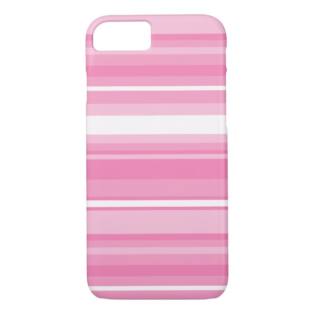 Funda De Case-Mate Para iPhone Rayas rosas (Reverso)