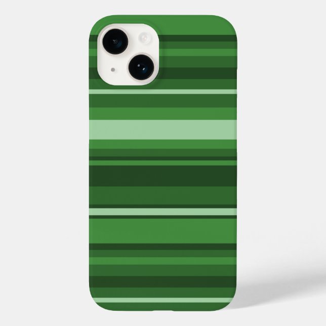 Funda De Case-Mate Para iPhone Rayas verdes (Reverso )