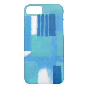 Funda Para iPhone 8/7 Rayas verdes azules Resumen Único 1Teléfono 13 fun