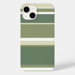 Funda Para iPhone 14 De Case-Mate Rayas verdes de oliva