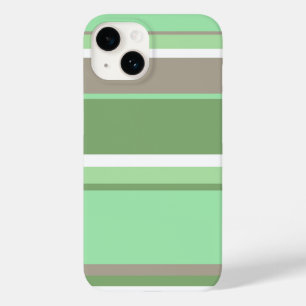 Funda Para iPhone 14 De Case-Mate Rayas verdes pálidas