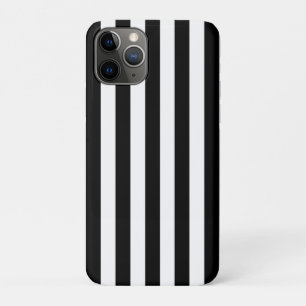Funda Para iPhone 11 Pro Rayas verticales de moda rayas blancas y negras