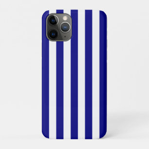 Funda Para iPhone 11 Pro Rayas verticales preperversas de la marina azul fr